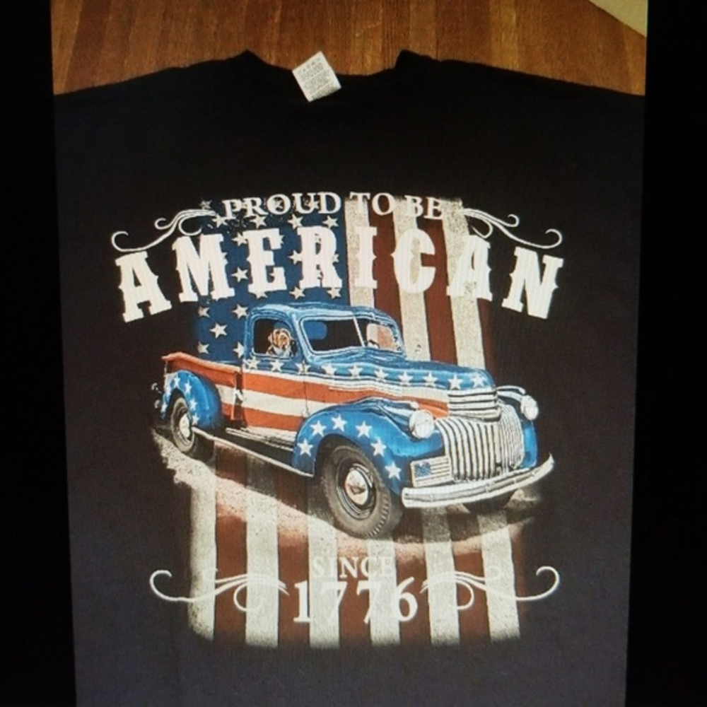 Proud to be‎ an American  2XL black shirt